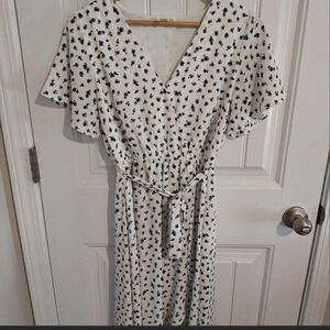 Sienna Sky Black and White Patterned Dress